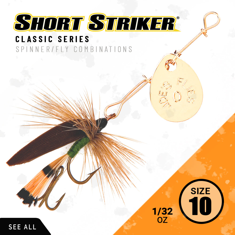 Joe's Flies Short Striker Classic Inline Spinner Size 10 - Little Rainbow -  213-10 
