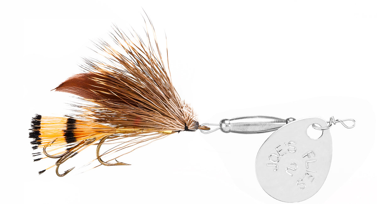 Joes Flies Super Striker 1/4 Oz Marrone Spinner Esca Da Pesca Joes Flies Super Striker 1/4 Oz Marrone Per Acque Dolci | Nuova, Modello Spinner Hot-4-trout Kits - Foto 10