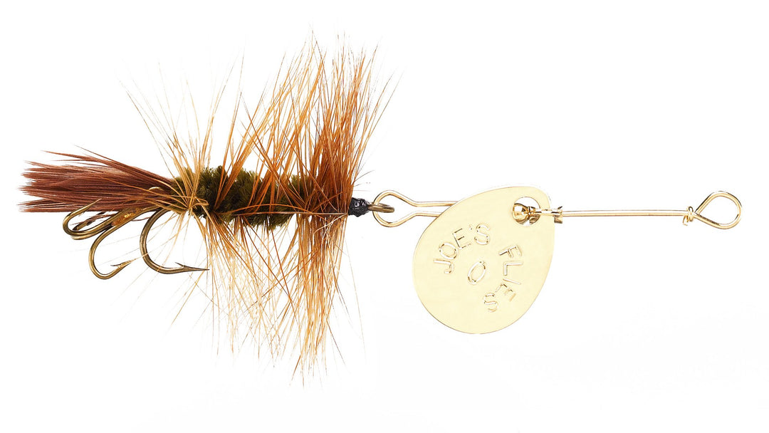 Joe's Flies Brown Hackle Inline Spinner Fly Size 10 – Joe's Flies Inc